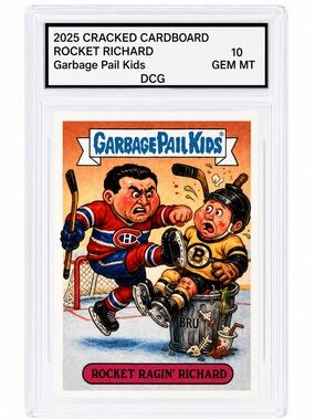 Garbage Pail Kids Maurice Rocket Ragin' Richard Trading Card -